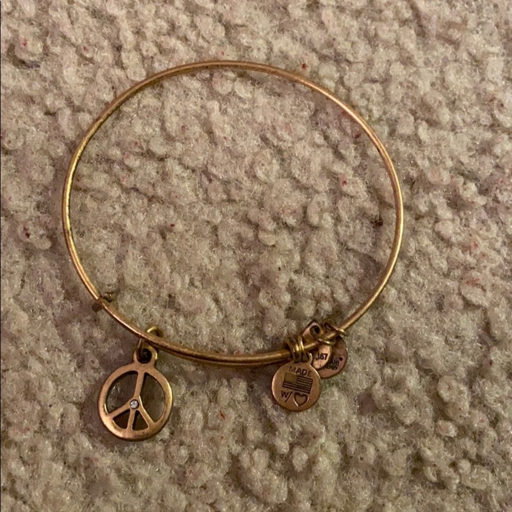Alex and Ani peace bracelet